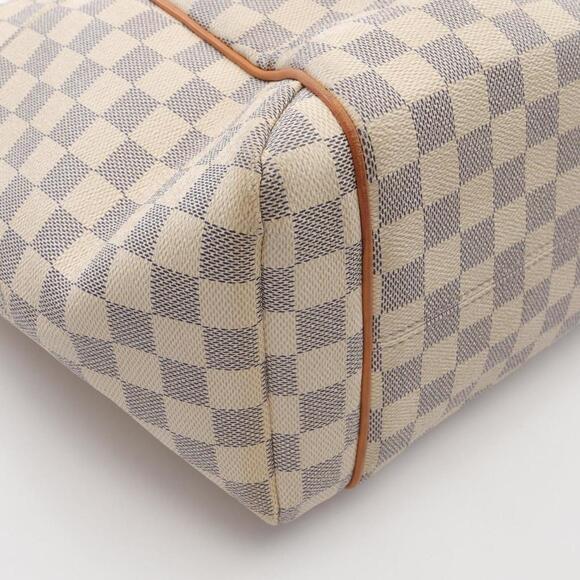 LOUIS VUITTON White Damier Leather Tote Bag - Picture 8 of 12
